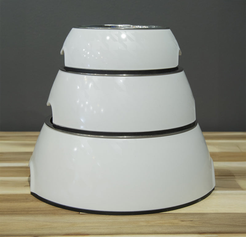 Houdztooth Pet Bowl White image 0