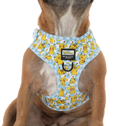 Adjustable Dog Harness (with Neck Clip): Pokémon Collection - Pikachu