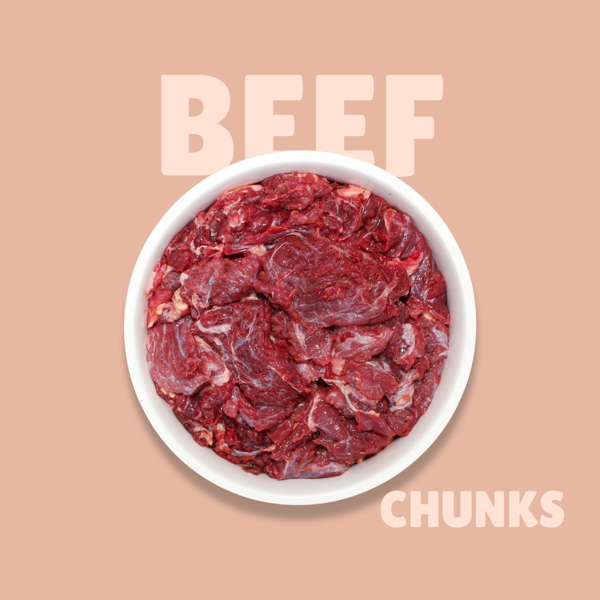Premium Beef Chunks | Raw Pet Food – Pet's Kitchen