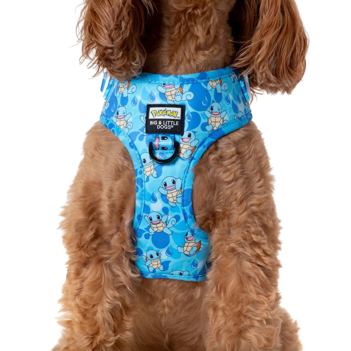 Adjustable Dog Harness (with Neck Clip): Pokémon Collection - Squirtle